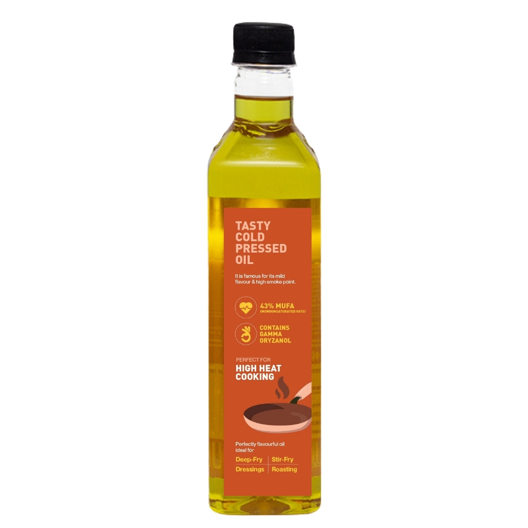 Cold-pressed Rice Bran Oil, 500ml