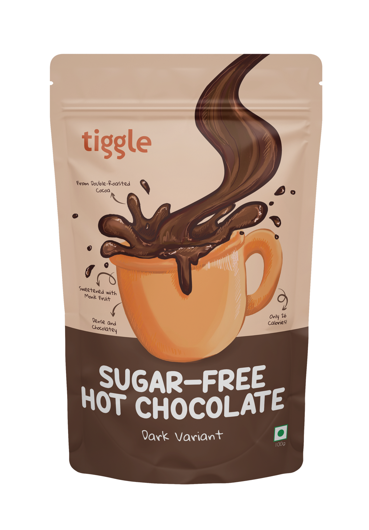 Tiggle Suger-free Hot Chocolate, 100g