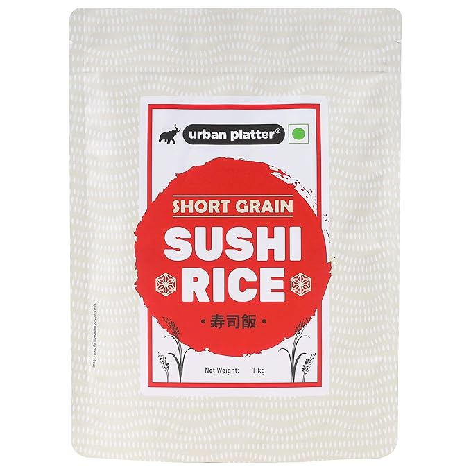 Urban Platter Short Grain Sushi Rice, 1 kg (Japanese Cuisine | Sticky and Aromatic)