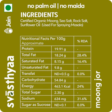 Svasthyaa High Protein Moong Jor, 200g