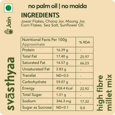 Svasthyaa High Fibre Millet Mix, 200g