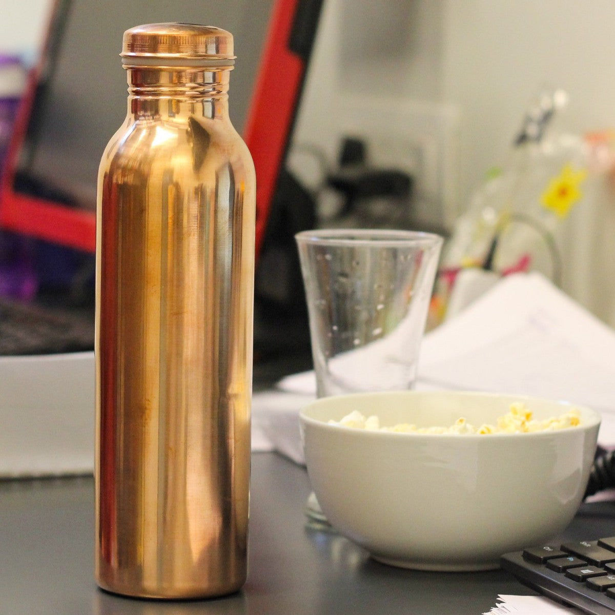 Urban Platter Joint Free 100% Pure Copper Water Bottle, 950 ML
