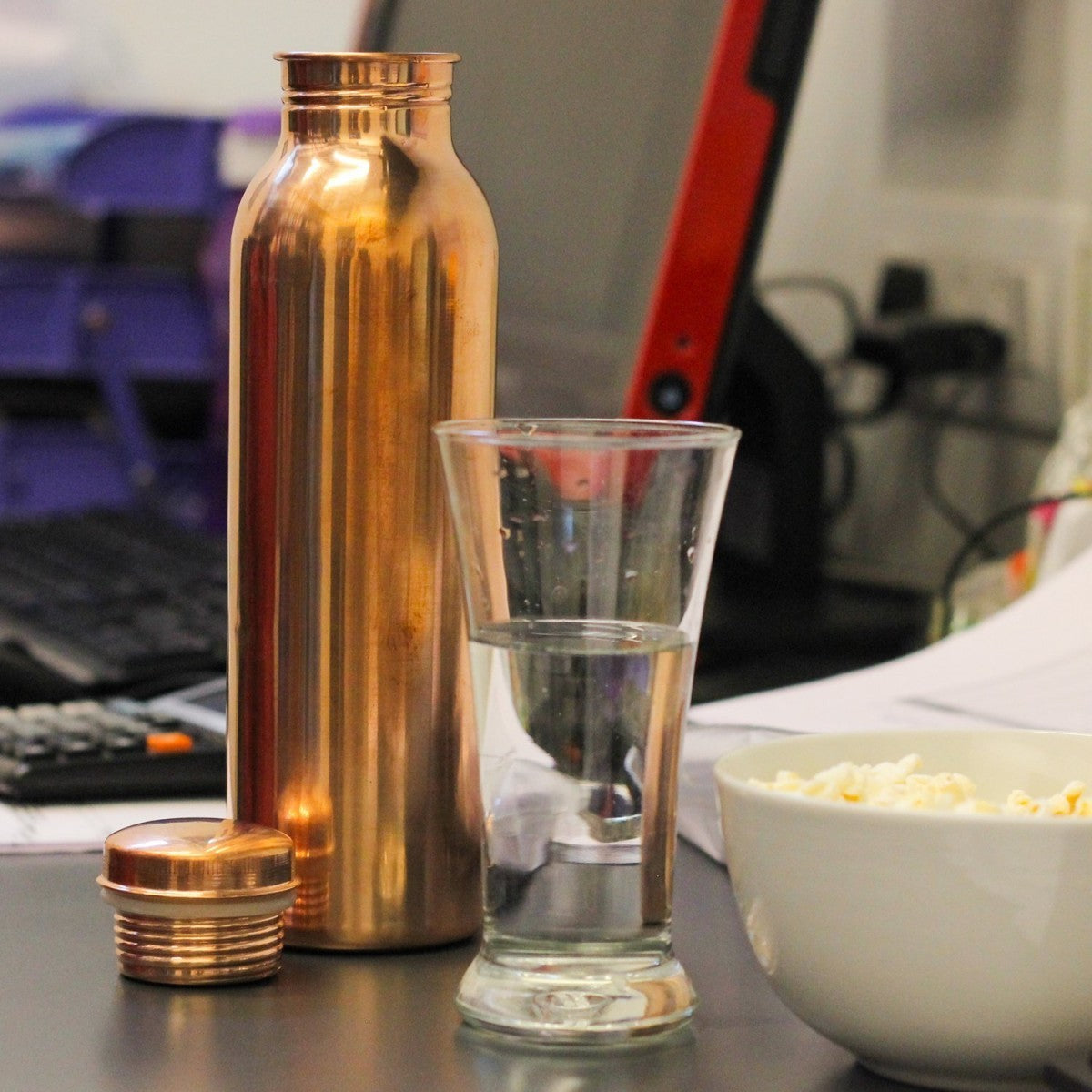 Urban Platter Joint Free 100% Pure Copper Water Bottle, 950 ML