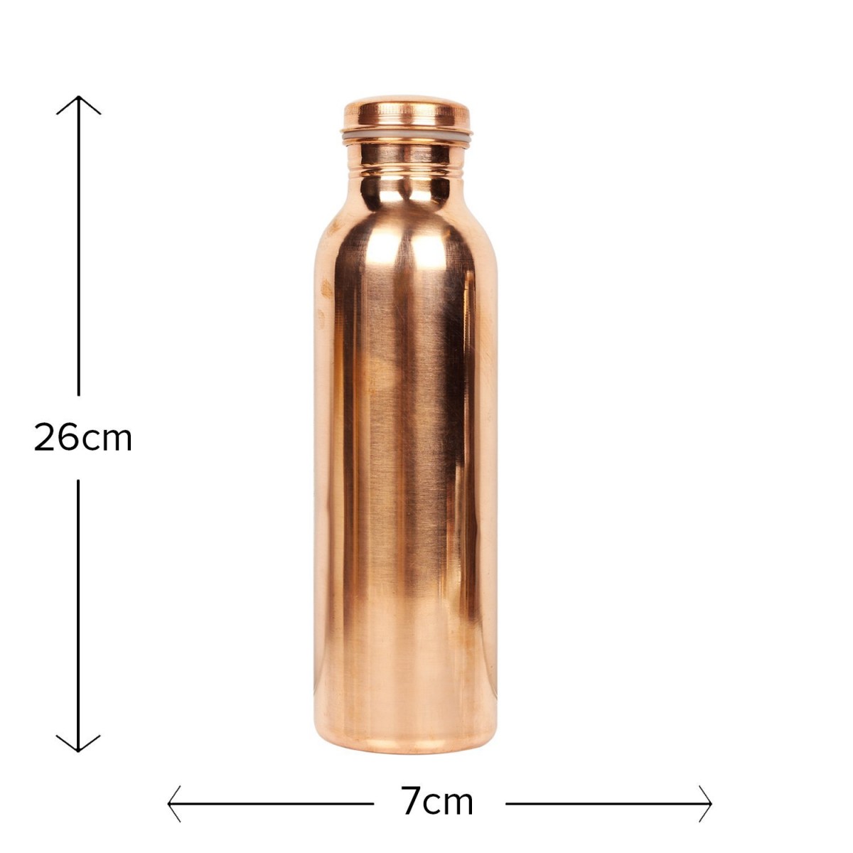 Urban Platter Joint Free 100% Pure Copper Water Bottle, 950 ML